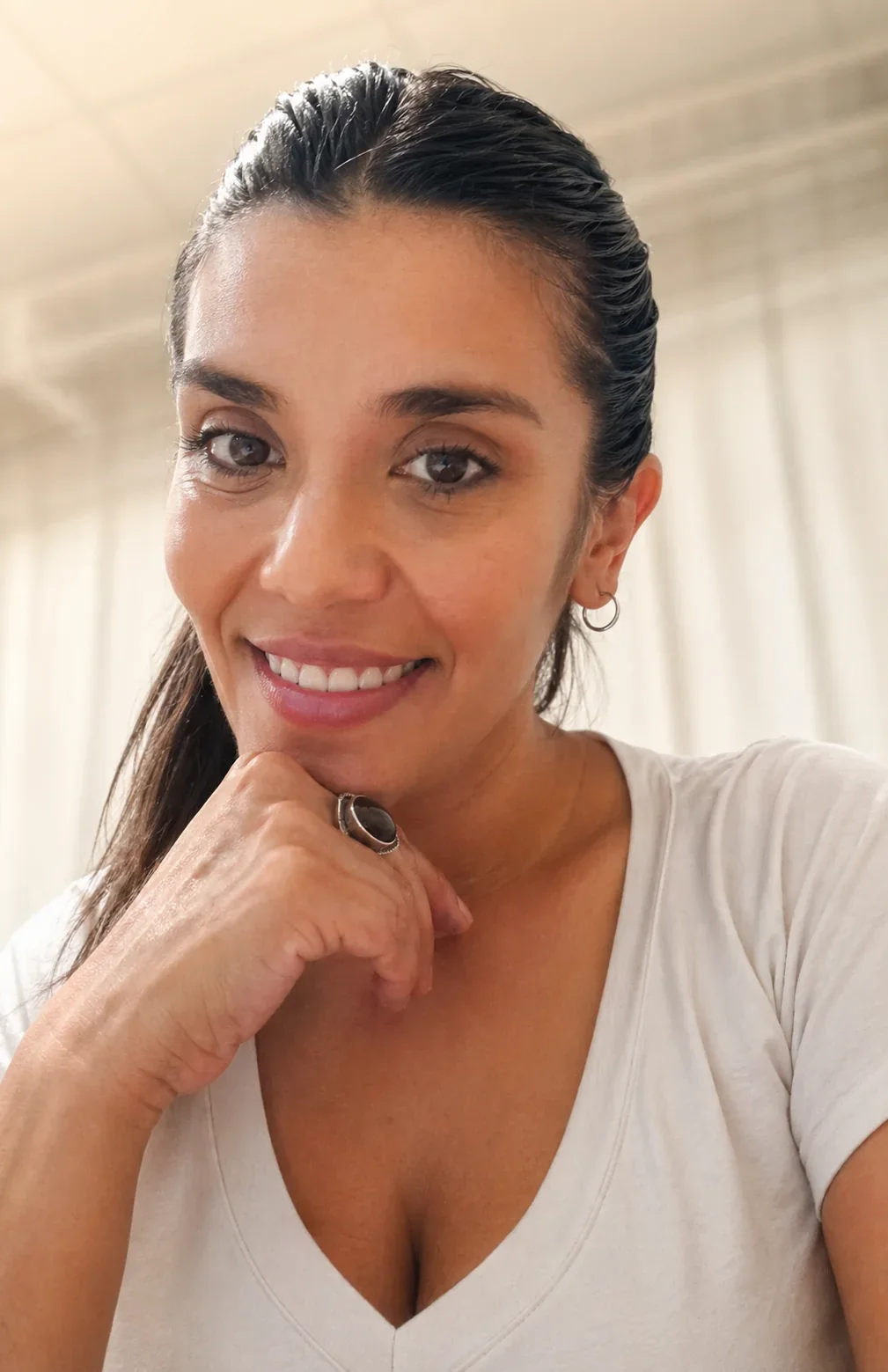 Retrato de Ceci con fondo suavizado